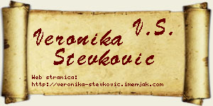 Veronika Stevković vizit kartica